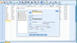 SPSS  Scatterplot via Curve estimation [upl. by Oak]