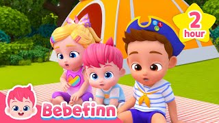 Camping Song more for Kids  Outdoor Play and Learning Songs Compilation  Bebefinn Nursery Rhymes [upl. by Sukramaj]