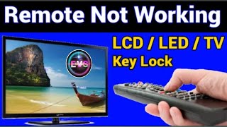 Remote Control Not Working How To Unlock Keys Any LCD LED TV Remote [upl. by Blau]