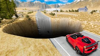 Testing SUPERCARS vs MASSIVE POTHOLES [upl. by Blanding519]