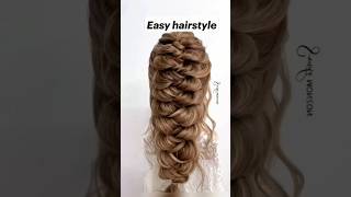 Easy hair style design short selfstylishgirl [upl. by Kearney294]