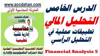 التحليل الرأسي حالات عملية وتطبيقية ، الدرس الخامس من دورة التحليل المالي ، احمد دحان [upl. by Jarib]