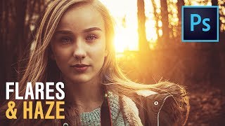 Create Amazing Light Flares amp Haze in Photoshop [upl. by Ahtilat]