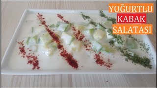 Yoğurtlu Kabak SalatasıMeze tarifleri [upl. by Ariahs]