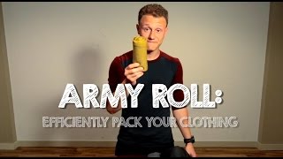 How to Pack your Clothing Efficiently  Army Roll Method [upl. by Lena119]