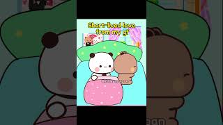 Shortlived love from my girlfriend🥰bubududu cute cartoon couple funny [upl. by Adia]