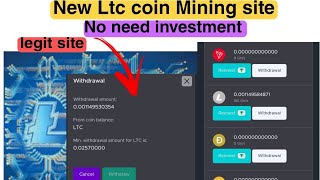 Litecoin Miner  Free LTC Mining Website 2021 Litecoin Mining Ryzexnet  Online Earning App [upl. by Olvan]