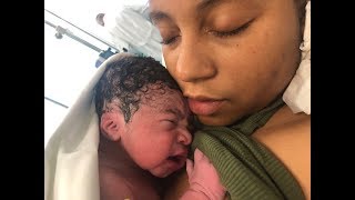 Natural Labor and Delivery Vlog  NATURAL BIRTH No Epidural  Midwives Brew Part 2 [upl. by Ielerol]