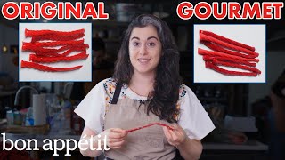 Pastry Chef Attempts To Make Gourmet Twizzlers  Gourmet Makes  Bon Appétit [upl. by Ecirahs]