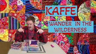 I made a Quilt with KAFFE FASSETT fabric Wanderer in the Wilderness Not Drunkards Path [upl. by Greenebaum347]