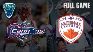 MLLs Youtube Game of the week Boston Cannons at Hamilton Nationals [upl. by Aihsital]