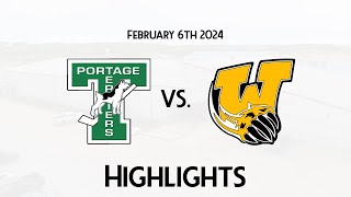 HIGHLIGHTS  Portage Terriers  Waywayseecappo Wolverines Feb 624 [upl. by Bodi851]