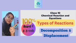 Decomposition amp Displacement Reaction  decomposition displacement reaction science chemistry [upl. by Tremain]