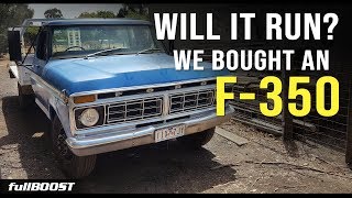 BACKYARD MECHANICS  Will it run after sitting for years Ford F350  Project Build EP 1 [upl. by Adnirb466]