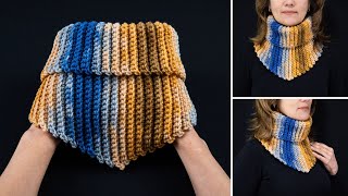 The simplest knitted snoodcollar quickly and easily [upl. by Eugenio]