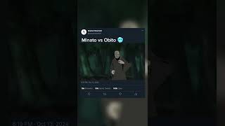 Minato vs Obito 🥶likesharecommentsubscribeanimeeditnarutoshippuden [upl. by Heinrick946]