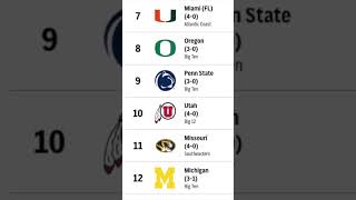 AP Top 25 College Football Rankings [upl. by Lebasile]