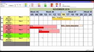 Microsoft Access  Gantt Chart  continous activities [upl. by Godrich994]