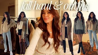 20 cozy fall to winter outfits  aritzia  abercrombie tryon haul  lookbook [upl. by Rollet]