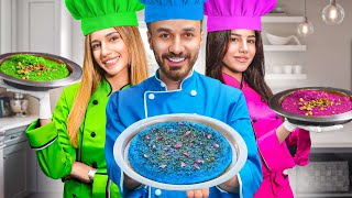 تحدي الطبخ بلون واحد مع شيرين و سيدرا بيوتي 👩‍🍳 [upl. by Gerhardine]