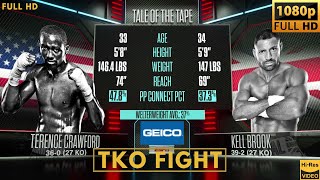 TERENCE CRAWFORD USA vs KELL BROOK UK TKO FIGHT [upl. by Ayekat]