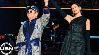 quotElton John Surprises Fans with Dua Lipa for Cold Heart Performance Amid Health Challengesquot [upl. by Anailli34]