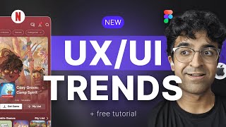 New UXUI Design Trends by Apple Netflix amp More  Figma Tutorial [upl. by Adlez883]