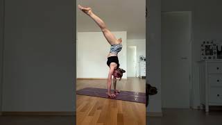 Stalder press to pike press handstand yoga [upl. by Aikem]