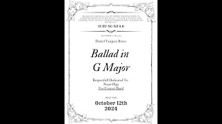 Ballad In G Major [upl. by Atsyrhc]