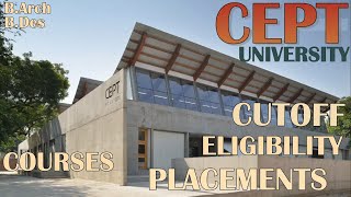 CEPT UNIVERSITY CEPT CUTOFF CEPT UNIVERSITY AHMEDABAD  CEPT EXAM PREPARATION CEPT PLACEMENTS [upl. by Yornoc]