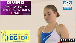 Full Replays Womens 10M Platform Synchro Final  European Diving Championships [upl. by Merline722]