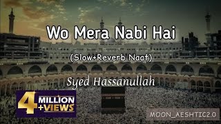 Wo Mera Nabi Hai SlowReverb Naat  Syed Hassanullah  MoonAeshtic20 [upl. by Rehpotisrhc]