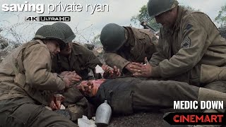 SAVING PRIVATE RYAN 1998  Medic Down  The Platoons Rage Scene 4K UHD [upl. by Nylasej]