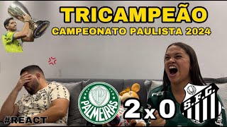 REACT REAÇÕES PALMEIRAS x SANTOS final 2 [upl. by Nylhtac770]