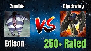 Zombie vs Blackwing  High Rated  Edison Format  Dueling Book [upl. by Koressa857]