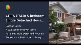 CITTA ITALIA 5bedroom Single Detached House For Sale in Bacoor Cavite [upl. by Teddi]