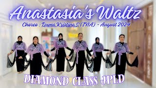 ANASTASIA’S WALTZ  Line Dance  Choreo  Duma Kristina S INA  August 2024 [upl. by Manda]