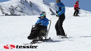 SNOWKART by TESSIER  Sitski  Adaptive skiing  Handisport [upl. by Ahtenek]