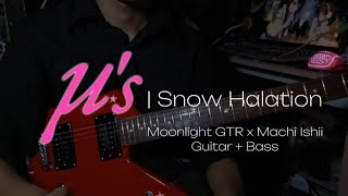 Love Live µs  Snow Halation Guitar  Bass Cover [upl. by Notgnillew]