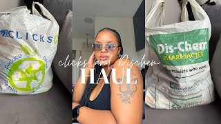 Clicks amp Dischem Haul  Hygiene  Self Care haul [upl. by Akirat]