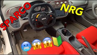 2003 Rsx TYPE s SPARCO Steering Wheel Install NRG Short Hub  NRG Quick Release [upl. by Quartet]