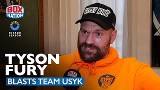 quotYou Have F My Careerquot  Tyson Fury RAGES Ahead Of Usyk Rematch [upl. by Dewayne235]