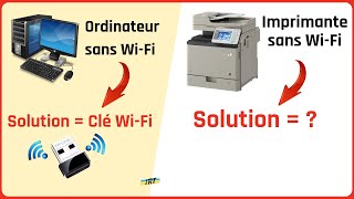 Comment connecter par WiFi une imprimante qui na pas de WiFi intégré [upl. by Houser]