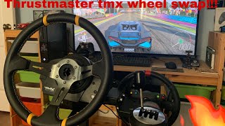 Thrustmaster TMX wheel swap [upl. by Aicnorev]