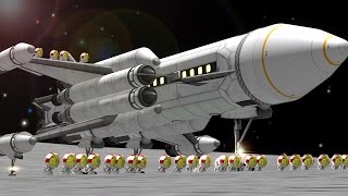 40seat Mun SSTO in KSP 11 [upl. by Algy]