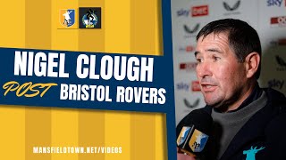 Nigel Clough on Bristol Rovers loss [upl. by Hsirap320]