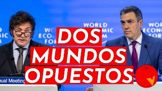 MILEI y SÁNCHEZ EN DAVOS DOS PROYECTOS OPUESTOS [upl. by Adeline]