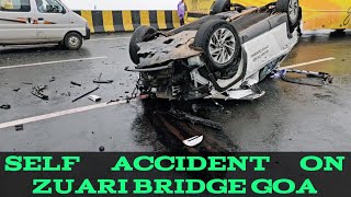 Went For Mass At Pilar Goa  Self Accident On New Zuari Bridge  Ros Omelette  Max Experience 😡 [upl. by Gazzo]