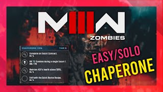 Chaperone Tier 5  MW3 Zombies GUIDE  QuickSolo  MWZ Mission Tutorial [upl. by Averat]