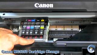 Canon Pixma MG5350 How to Change Ink Cartridges [upl. by Dasha]